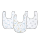 Aden + Anais - 3Pk Cotton Muslin Snap Bib, Natural History Image 1