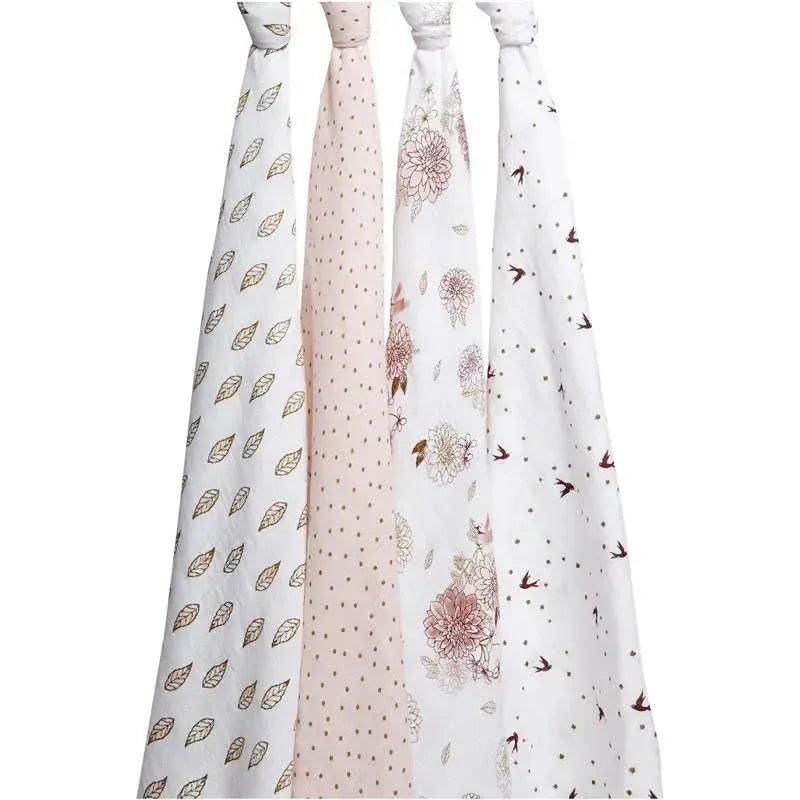 Aden + Anais 4-pack Dahlia Muslin Swaddle Blankets Image 3