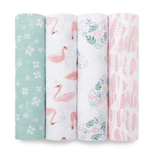 Aden + Anais - 4 Pk Muslin Swaddles, Briar Rose Image 2