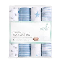 Aden + Anais - 4 Pk Muslin Swaddles, Dapper Image 1