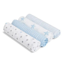 Aden + Anais - 4 Pk Muslin Swaddles, Dapper Image 2