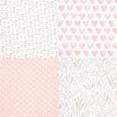 Aden + Anais - 4 Pk Muslin Swaddles, Piece of My Heart Image 2
