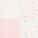 Aden + Anais - 4 Pk Muslin Swaddles, Piece of My Heart Image 2