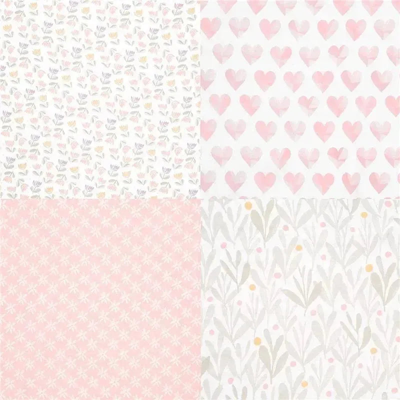 Aden + Anais - 4 Pk Muslin Swaddles, Piece of My Heart Image 2