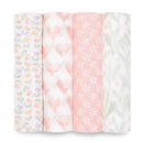 Aden + Anais - 4 Pk Muslin Swaddles, Piece of My Heart Image 3