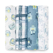 Aden + Anais - 4 Pk Muslin Swaddles, Retro Image 2