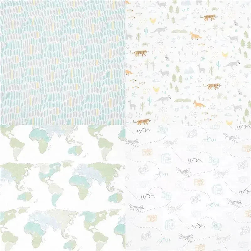 Aden + Anais - 4 Pk Muslin Swaddles, Voyager Image 3