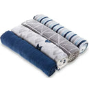 Aden + Anais - 4Pk Aden Muslin Swaddles Denim Wash  Image 1