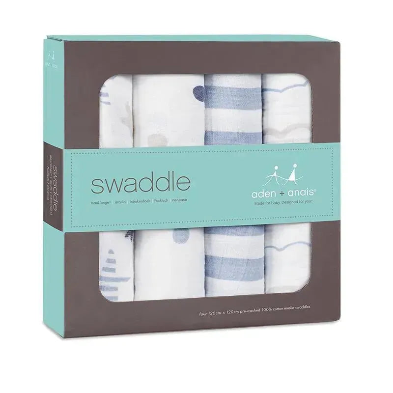 Aden + Anais 4Pk Classic Swaddle, Rock Star Image 4