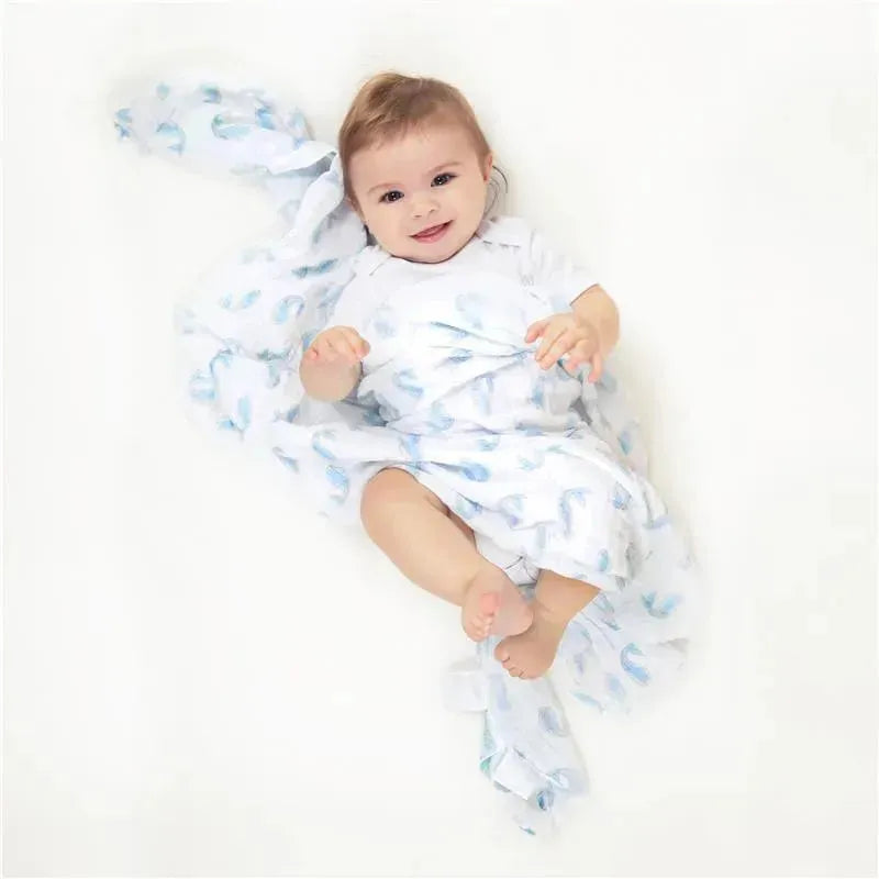 Aden + Anais - 4Pk Cotton Muslin Swaddle, Natural History Image 5