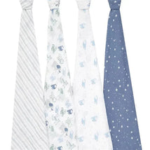 Aden + Anais - 4 Pk Muslin Swaddles, Time To Dream Image 3