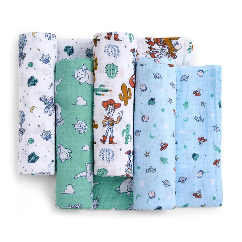 Aden + Anais - 4Pk Essentials Muslin Swaddle Blankets, Toy Story Image 3