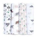 Aden + Anais - 4Pk Muslin Swaddles Bear Necessities Image 1