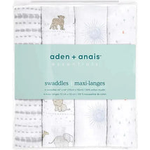 Aden + Anais - 4Pk Muslin Swaddles, Sunshine Image 2