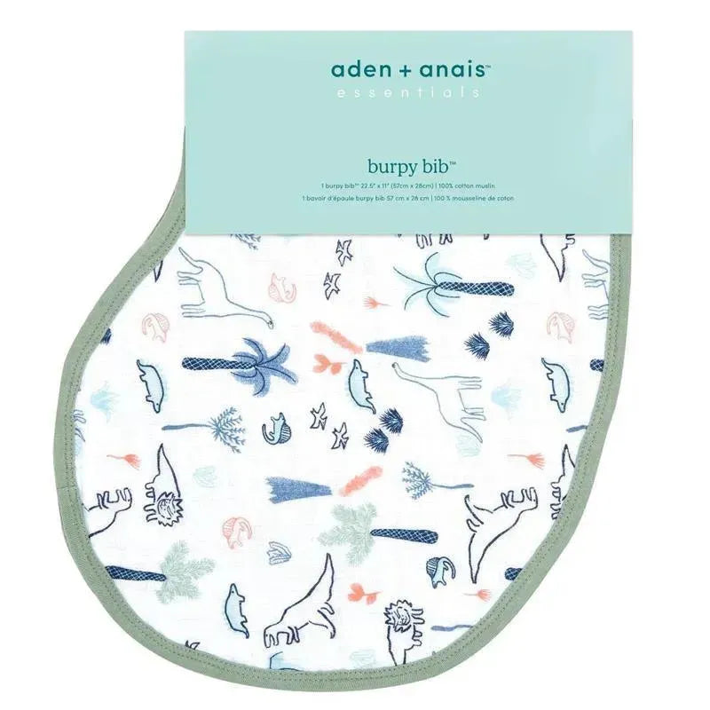 Aden + Anais - Cotton Muslin Burpy Bib, Dinotime Image 3