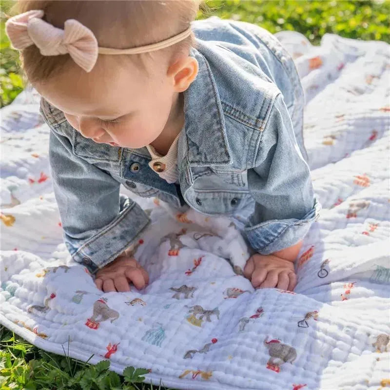 Aden + Anais - Essential Elephant Circus Baby Blanket Image 4