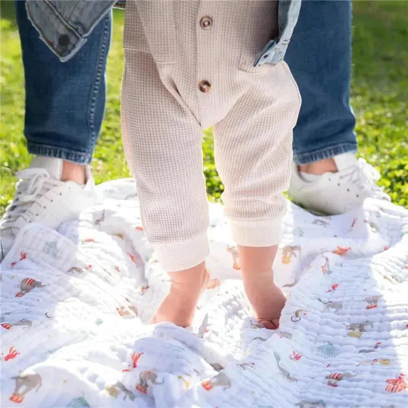 Aden + Anais - Essential Elephant Circus Baby Blanket Image 5