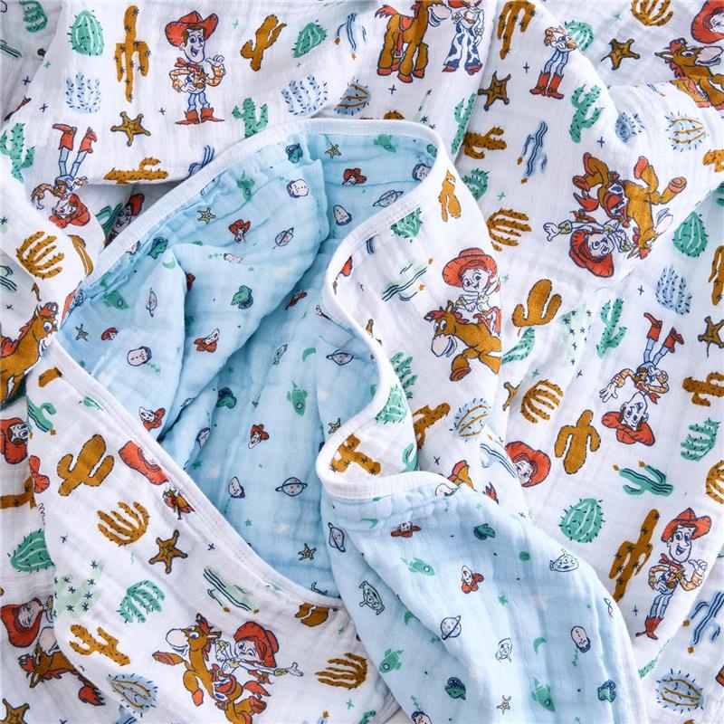 Aden + Anais - Essentials Cotton Muslin Blanket Toy Story, Woody & Friends Image 6