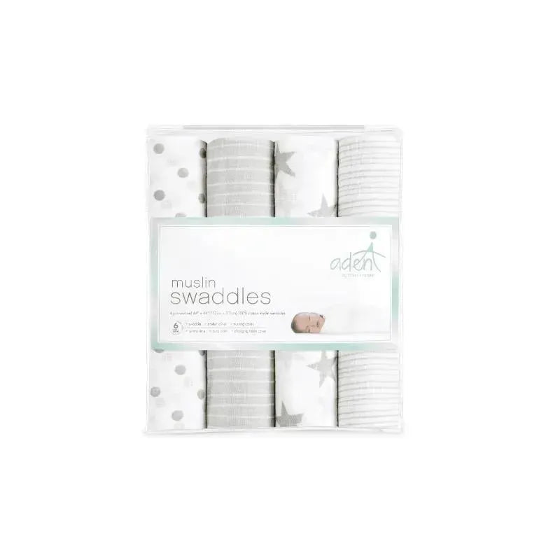 Aden + Anais Muslin Swaddle Dusty, 4-Pack Image 2