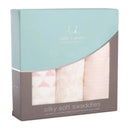 Aden + Anais Silky Soft Swaddles Metallic 3-Pack, Primrose Birch.