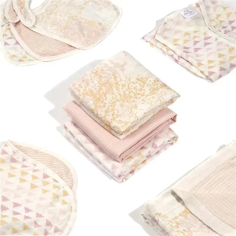 Aden + Anais Silky Soft Swaddles Metallic 3-Pack, Primrose Birch.