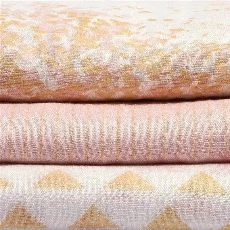 Aden + Anais Silky Soft Swaddles Metallic 3-Pack, Primrose Birch.