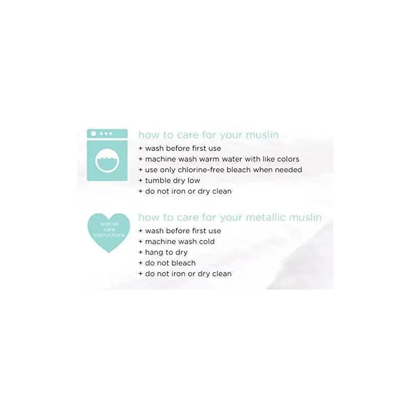 Aden + Anais Silky Soft Swaddles Metallic 3-Pack, Primrose Birch.