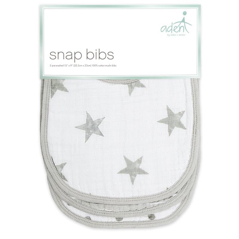Aden + Anais Snap Bibs Dusty, 3-Pack Image 2