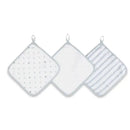 Aden + Anais Washcloth Set in Dove, 3-Pack Image 1