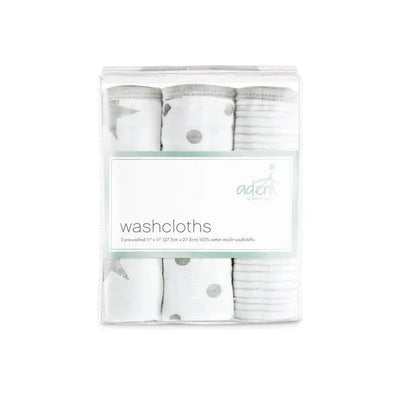 Aden + Anais Washcloths Dusty Gray, 3-Pack Image 2