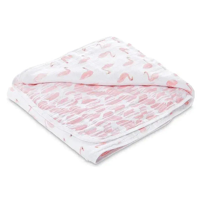 Aden by Aden - Muslin Blanket, Briar Rose Swans Image 2