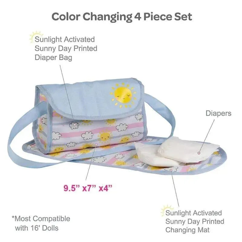 Adora - Baby Doll Diaper Bag Set, Sunny Days Image 2