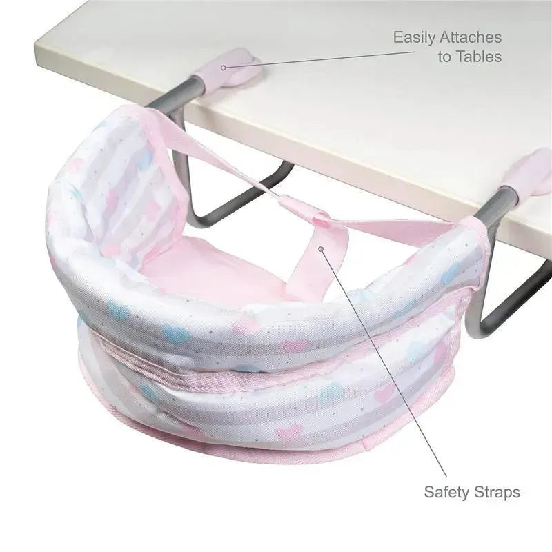 Adora - Classic Doll Feeding Seat, Pastel Pink Image 4