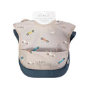 Ali + Oli - 2Pk Smock Bib For Baby Short Sleeve, Cars Midnight Image 2