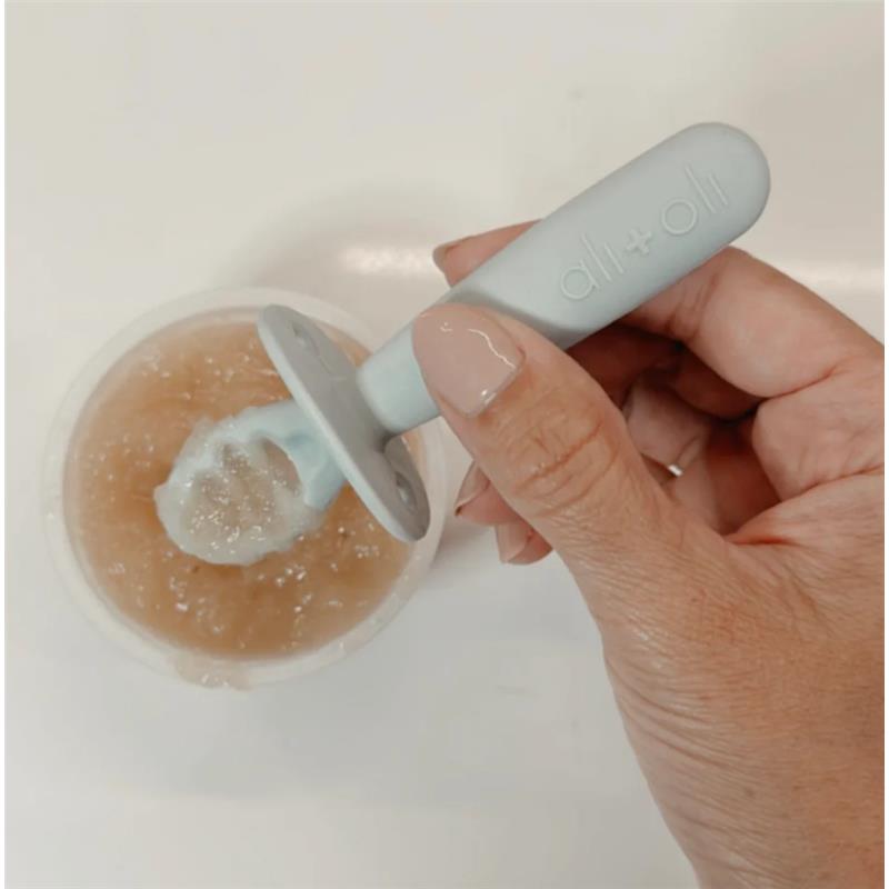 Ali + Oli - (3-Pc) Multi Stage Spoon Set For Baby, Blue Image 5