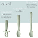 Ali + Oli - 3Pk Multi Stage Spoon Set For Baby | Pine Image 4