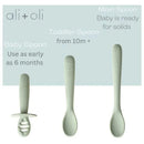 Ali + Oli - 3Pk Multi Stage Spoon Set For Baby, Pine Image 2