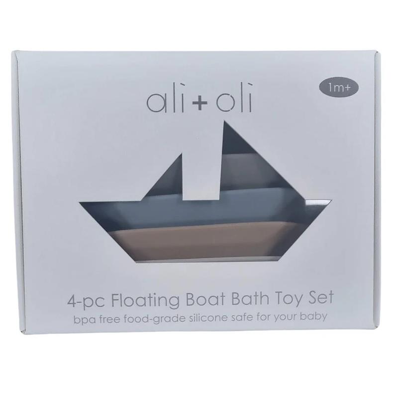 Ali + Oli - (4-Pc) Mini-Boat Bath Toy Set Image 11