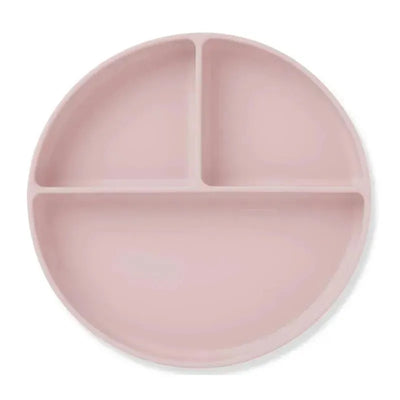 Ali + Oli - Baby Plate With Suction And Divided Portions, Pink Image 1