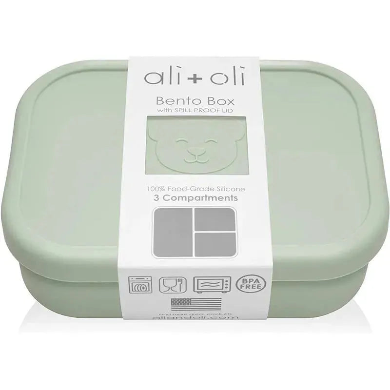 Ali + Oli - Leakproof Silicone Bento Box, Pine Image 1