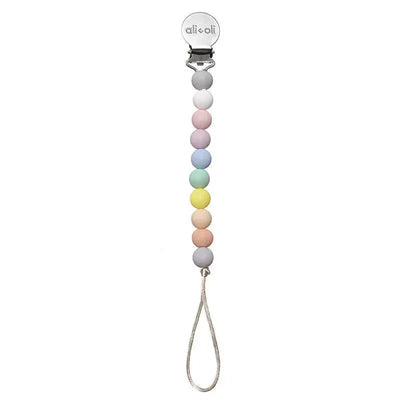 Ali + Oli Pacifier Clip (Thin Pastel) Image 1