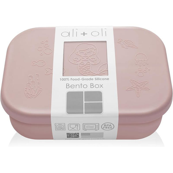 Ali + Oli - Reusable Silicone Bento Box - 3 Compartments - Spill-Proof
