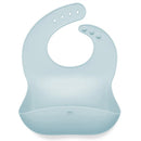 Ali+Oli Silicone Baby Bib Roll Up & Stay Closed (Sky) Image 1