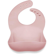 Ali + Oli Silicone Baby Bib (True Pink) Image 1