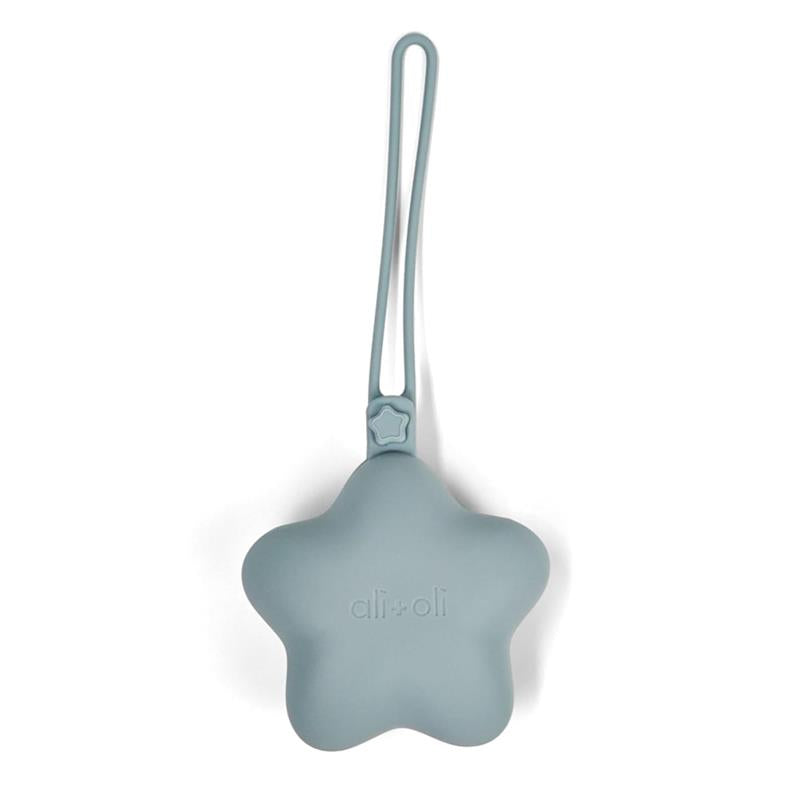 Ali + Oli - Silicone Pacifier Case Star 2Pk, Mist-Sand Image 7