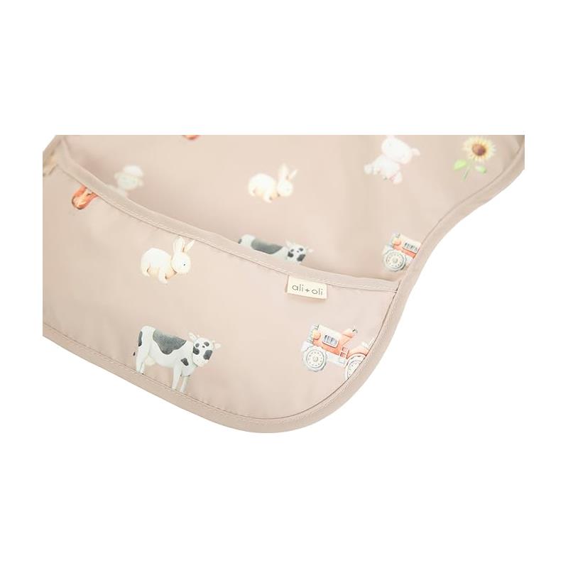 Ali + Oli - Sleeveless 3Pc Smock Bib, Animals Image 4