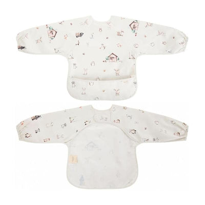 Ali + Oli - Smock Bib For Baby & Todler Long Sleeve, Woodlands Image 1