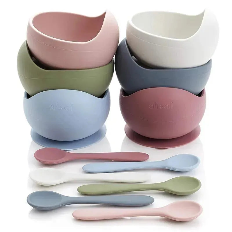 Ali + Oli Suction Bowl & Spoon (Taupe) Image 19