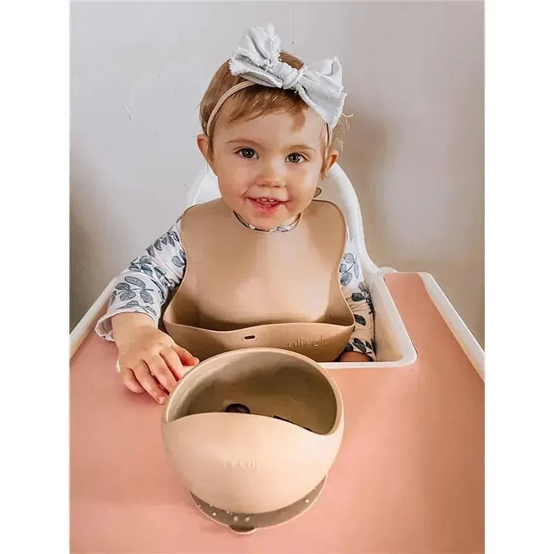 Ali + Oli Suction Bowl & Spoon (Taupe) Image 5