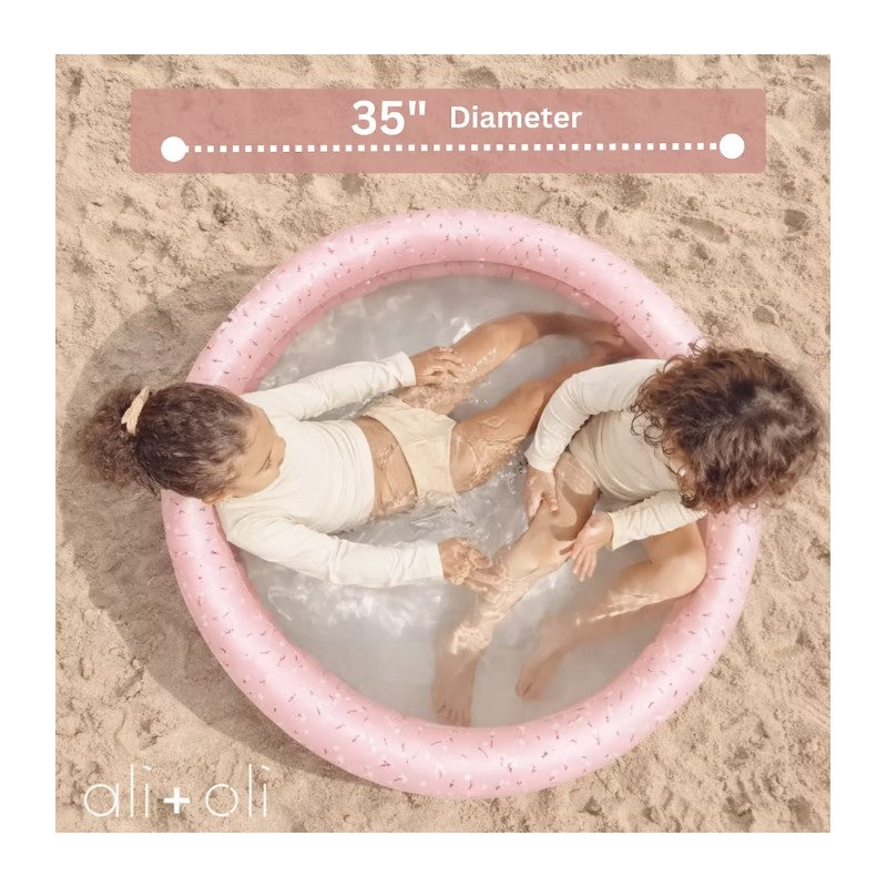 Ali + Oli - Two Rings Inflatable Pool 35 In - Peony Image 4